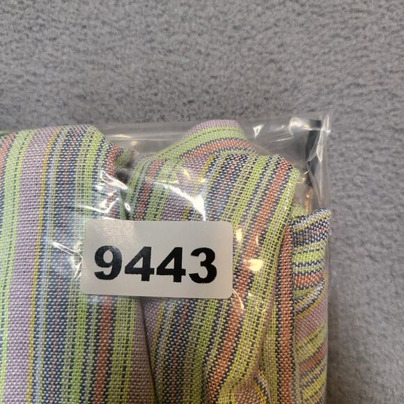 Wezc Linen Blend Shirt Mens M Striped Button Up Short Sleeve - Picture 9 of 9